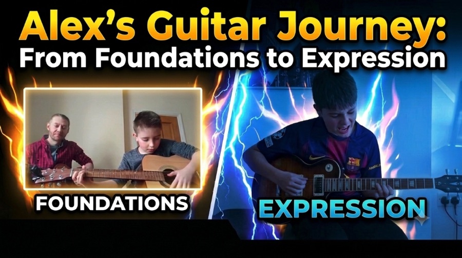 Alex's Guitar Journey: From Foundations to Expression